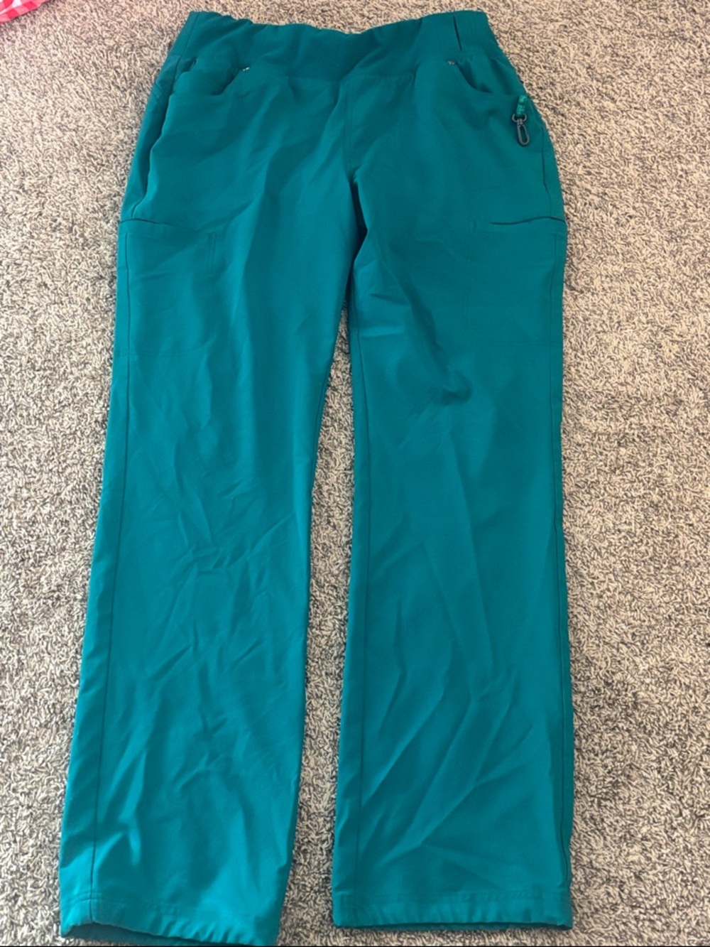 Cherokee iFlex Hunter Green Straight-Leg Scrub Pants. TALL INSEAM.